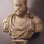 Pompeo Leoni: King Phillip II of Spain, Marble Bust, ca. Second Half of 16th Century