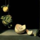 Juan Sanchez Cotan: Quince Cabbage, Melon, and Cucumber, Oil on Canvas, 1602